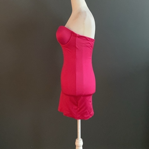 Victoria’s Secret vintage Y2K hot pink body shaper bustier/dress - Picture 3 of 12